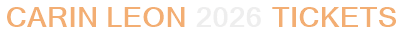 Carin Leon 2026 Tickets